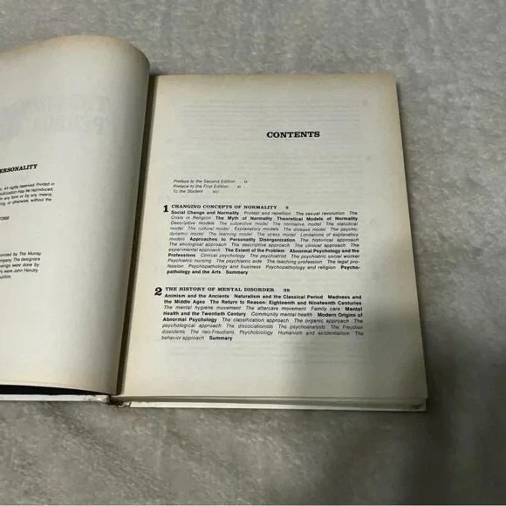 The Disorganized Personality 2nd Edition George W Kisker Vintage Textbook 1972